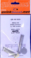 Quickboost QB48 909 MiG-23 FOD covers (TRUMP) 1/48