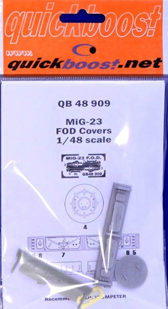 QuickBoost QB48909 MiG-23 FOD covers (TRUMP) 1/48