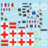 Star Decals 35-C1269 Afghani Peace keepers - ISAF # 3. French force in Afghanistan.Renault VAB Sanitaire (Medic), Renault VAB EOD,Panhard VBL 1/35