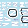 Star Decals 35-C1378 War in Ukraine # 7BMP-1.Markings from the Donetsk Republic-DPR and Luhansk Republic-LPR, in 2022. [Soviet] 1/35