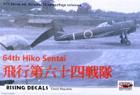 Rising Decals RIDE72097 Decal 64th Hiko Sentai (12x camo) 1/72