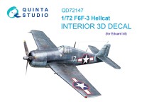 Quinta Studio QD72147 F6F-3 Hellcat (Eduard) 1/72