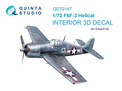 Quinta Studio QD72147 F6F-3 Hellcat (Eduard) 1/72