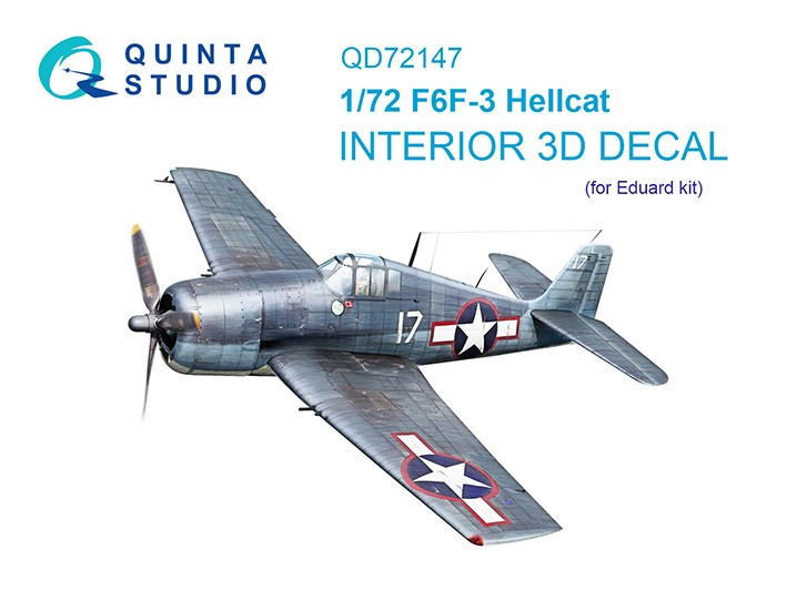 Quinta Studio QD72147 F6F-3 Hellcat (Eduard) 1/72
