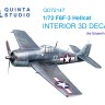 Quinta Studio QD72147 F6F-3 Hellcat (Eduard) 1/72