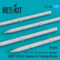Reskit RS72-0300 CATM-120 B/C Captive Air Train.Missile (4x) 1/72