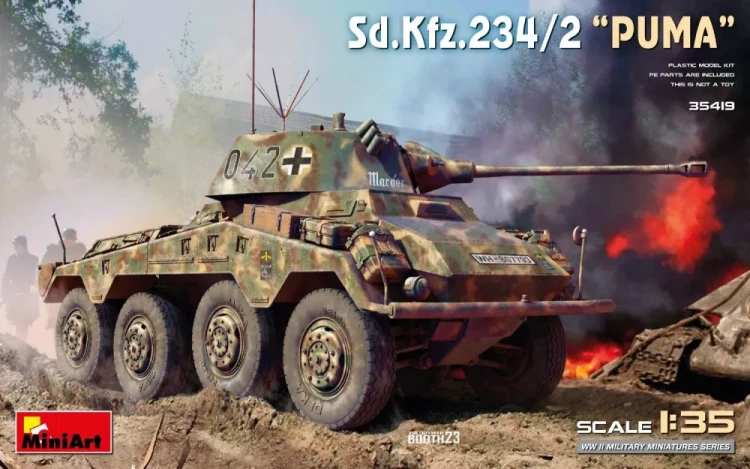 Miniart 35419 Sd.Kfz. 234/2 PUMA (6x camo) 1/35
