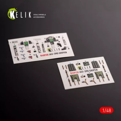 Reskit K48130 Jas-39 D - interior 3D (ITAL) 1/48