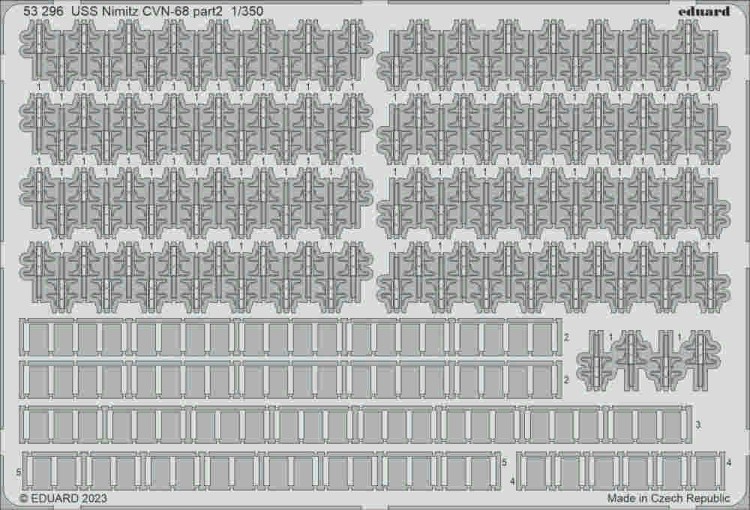 Eduard 53296 SET 0 USS Nimitz CVN-68 part 2 (TRUMP) 1/350