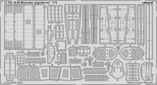 Eduard 72703 SET B-26 Marauder upgrade set (EDU)