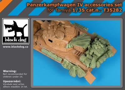 Black Dog T35282 Pz.Kpfw.IV accessories set (designed to be used with Tamiya kits) 1/35