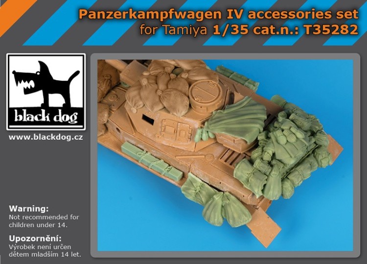 Black Dog T35282 Pz.Kpfw.IV accessories set (designed to be used with Tamiya kits) 1/35