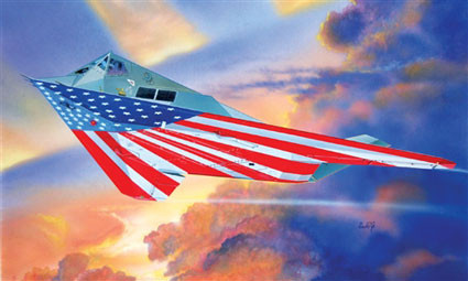 Italeri 01264 Cамолет F-117A Nighthawk "Stars and Stripes" 1/72