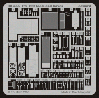 Eduard 48555 Fw 190A/F tools and boxes