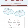 Peewit M72294 Canopy mask MC.205 Veltro (ITAL) 1/72