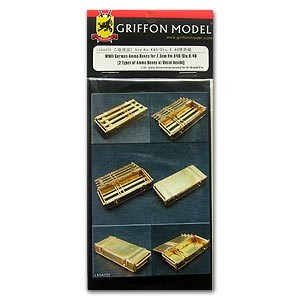 Griffon Model L35A030 Ammo Boxes for 7.5cm Kw.K40/Stu.K40 1:35