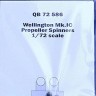 QuickBoost QB72586 Wellington Mk. Ic propeller spinners (AIRF) 1/72