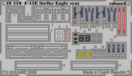 Eduard 49410 F-15E seat ACA