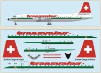 F-rsin Plastic FRP4122 Canadair CL-44 - Transvalair includes a laser-printed decal. 1/144