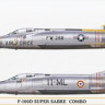 Hasegawa 02200 F-100D Super Sabre Combo (2 модели) 1/72