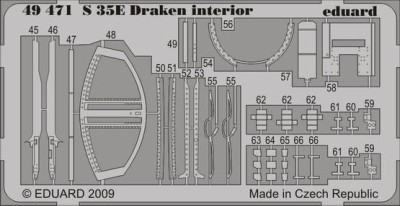 Eduard 49471 S 35E Draken interior S.A. HAS