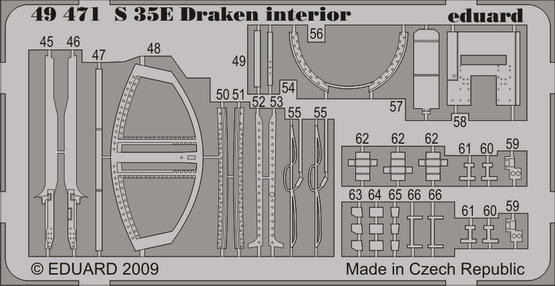 Eduard 49471 S 35E Draken interior S.A. HAS