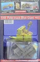 Plus model 4053 1/48 Palet truck Blue Giant