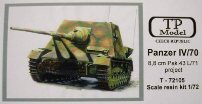 TP Model T-72105 Pz.IV/70 L71 Project 1/72