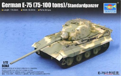 Trumpeter 07125 German Heavy Tank E-75 1/72