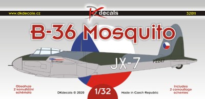 Dk Decals 32011 B-36 Mosquito (3x camo) 1/32