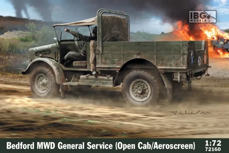 IBG 72160 Bedford MWD Gen.Service (Open Cab/Aeroscreen) 1/72