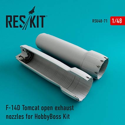 Reskit RSU48-0071 F-14D Tomcat open exhaust nozzles (HOBBYB) 1/48