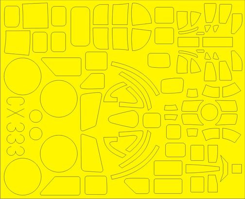Eduard CX333 1/72 Маска для B-17F