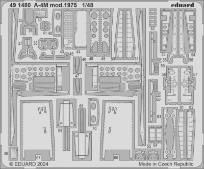 Eduard 491480 SET A-4M mod. 1975 (MAGIC F.) 1/48