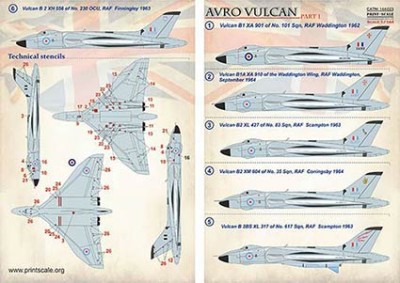 Print Scale 144-023 Avro Vulkan - part 1 (wet decals) 1/144