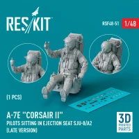 Reskit F48051 A-7E 'Corsair II' pilot sitting in eject.seat 1/48