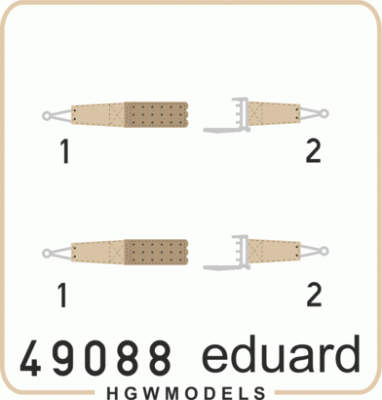 Eduard 49088 Seatbelts RFC WWI SUPER FABRIC 1/48