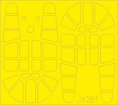 Eduard JX261 Mask 1/32 P-40E TFace (TRUMP)
