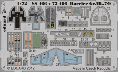 Eduard 73466 Harrier Gr.Mk.7/9 S.A. 1/72