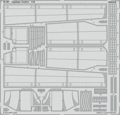 Eduard 36487 SET Jagdtiger fenders (HOBBYB) 1/35