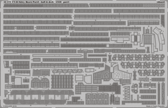 Eduard 53171 CV-63 Kitty Hawk pt.2 - hull & deck 1/350