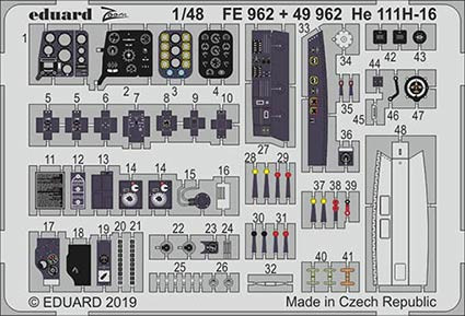 Eduard FE962 1/48 He 111H-16 (ICM)