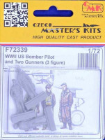 CMK F72339 US Bomber Pilot & Two Gunners WWII (3 fig.) 1/72