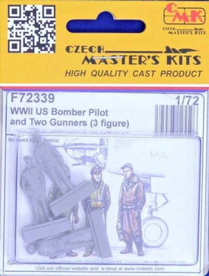 CMK F72339 US Bomber Pilot &amp; Two Gunners WWII (3 fig.) 1/72