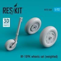 Reskit RS72-360 Bf-109K wheels set (weighted) 1/72