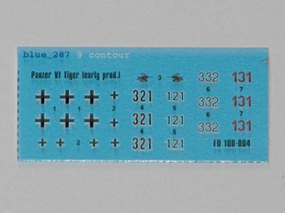Foxbot Decals FB100-006 Pz.Kpfw.VI Tiger (early production) 1/100