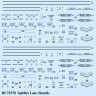 Barracuda Studios BC-72378 Supermarine Spitfire Later Marks Airframe Stencils 1/72