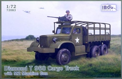 IBG Models 72083 Diamond T 968 Cargo Truck w/ M2 Machine Gun 1/72