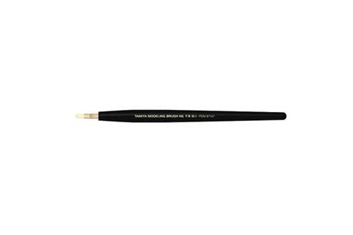 Tamiya 87157 Кисточка с удобной прорезиненной ручкой, натуральная, плоская Extra Small (сделано в Японии)