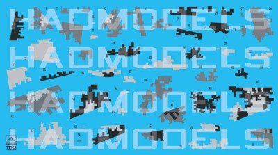 HAD 72264 Decal Su-25 Ukrainian Digit Camouflage Part 1 1/72